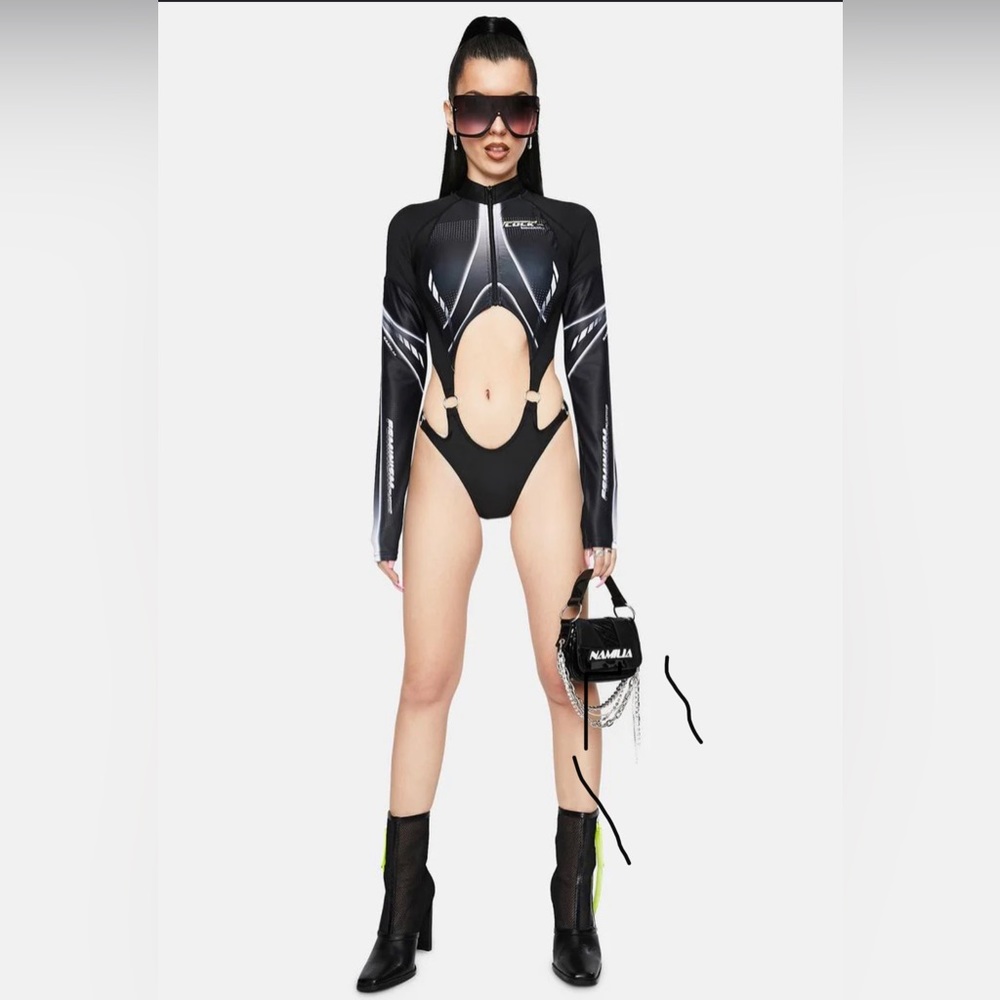 Namilia Speed Racer Long Sleeve Bodysuit | RAVE OUTFIT
